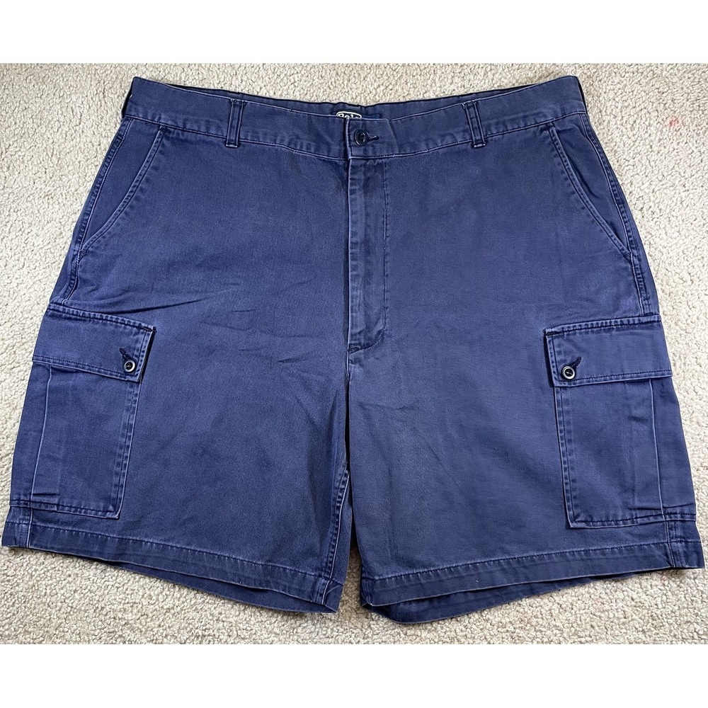 Polo‎ Ralph Lauren Chino Relax Fit Shorts Men 40W Blue 100% Cotton EUC Vintage